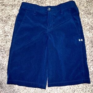 Under Armour Boys golf dri-fit shorts Navy Blue Size M